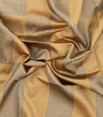 Sandal Woven Art Dupion Saree With Floral Vine Motifs-BL4938