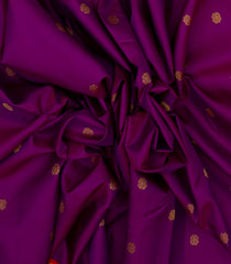 Purple Handloom Korvai Kanchipuram Silk Saree With Buttas-KA12944