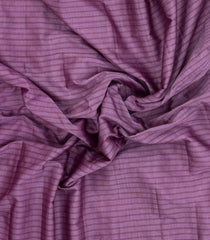 Lilac Handloom Gadwal Silk Cotton Saree With Stripes-GA0399