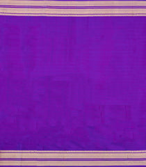 Purple Woven Pure Silk Saree With Zari Border-EC2588