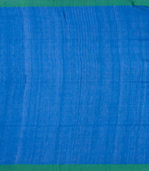 Blue Woven Tussar Silk Saree With Floral Motifs-TU3460