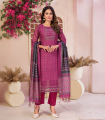 Purple and Black Printed Kurta Set: RC5542