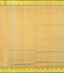 Mango Yellow Handloom Silk Cotton Saree With Buttas & Contrast Zari Border-SC4644