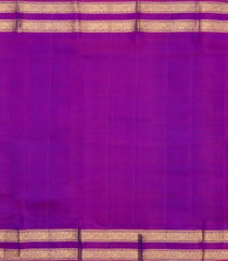 Purple Woven Pure Silk Saree With Zari Buttas & Contrast Border-EC2622