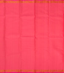 Peach Handloom Kanchipuram Silk Saree With Chevron Motifs-KA13327