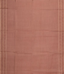 Peach Woven Tussar Silk Saree With Dotted Stripes-TU3311