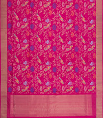 Pink Handloom Uppada Silk Saree With Meena Zari Motifs-UP0418