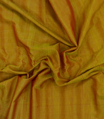 Mustard Handloom Gadwal Silk Cotton Saree With Contrast Border -GA0269