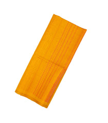 Turmeric Yellow Handloom Soft Silk Saree With Stripes-SO4158