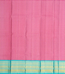 Dusty Pink Handloom Silk Korvai Kanchipuram Pattu Pavadi Material-PM2075