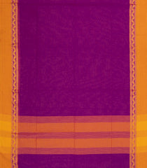 Magenta Woven Bengal Cotton Saree With Contrast Border-BG1744