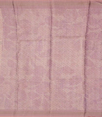 Baby Pink Woven Art Tussar Saree With Printed Floral Motifs-BL3977