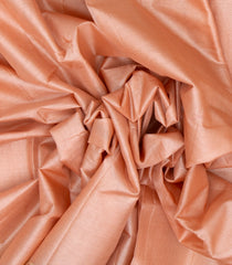 Light Peach Woven Tussar Silk Saree With Meena Floral Border-TU2972