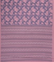 Lilac Printed Synthetics Dola Silk Saree With Floral Motifs-BL5277