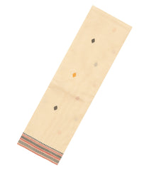 Cream Handloom Kanchi Cotton Saree With Diamond Buttas-KC1753