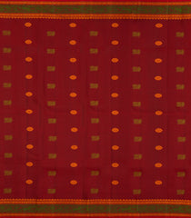Dark Brown Handloom Kanchipuram Silk Saree With Thread Work Border-KA15148