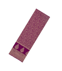 Magenta Woven Mysore Silk Saree With Floral Jaal Motifs-MS3457