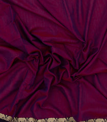 Magenta Woven Chirala Cotton Saree With Printed Border & Pallu-CR1377