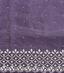 Lilac Woven Pure Viscose Saree With Embroiderd Stone Work-EN2095