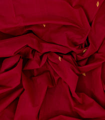 Crimson Woven Kadapa Cotton Saree With Buttas & Zari Border-KN0682