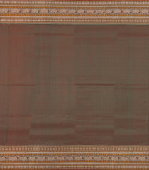 Sea Green Handloom Kanchipuram Silk Saree With Silk Checks-KA15179