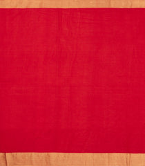 Red Woven Tussar Silk Saree With Buttas & Zari Border-TU3467