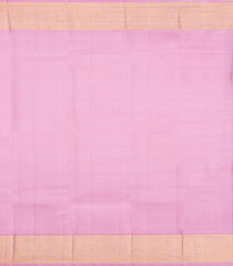Pink Handloom Korvai Kanchipuram Silk Saree With Peacock Buttas-KA15497