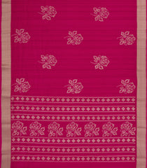 Magenta Woven Synthetics Dola Silk Saree With Zari Border-BL5260