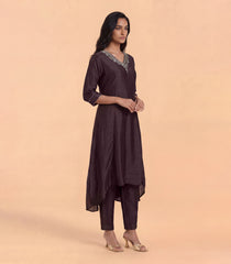 Chocolate Brown Festive Anarkali Set-RC5648