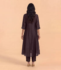 Chocolate Brown Festive Anarkali Set-RC5648