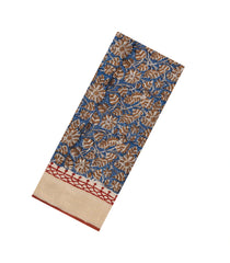 Grey Printed Jaipur Cotton Saree With Floral Motifs-JC1452