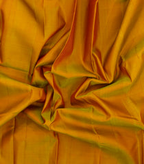 Oil Mustard Handloom Kanchipuram Silk Saree With Contrast Border-KA16145