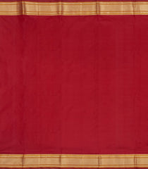 Maroon Handloom Paithani Silk Saree With Floral Zari Motifs & Meena Pallu-PA1108
