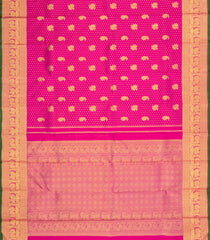 Pink Handloom Kanchipuram Silk Saree With Annam Buttas-KA15261