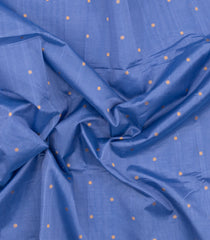 Grey Handloom Silk Cotton Saree With Buttas & Zari Border-SC4675