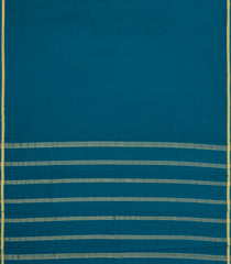 Teal Woven Mysore Silk Saree With Mango Border-MS3373