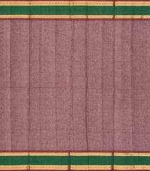 Maroon Handloom Kanchi Cotton Saree With Tree Buttas