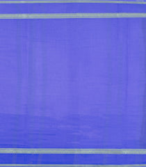 Dark Purple Woven Mysore Silk Saree With Contrast Zari Border-MS3619