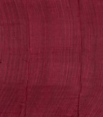 Black Printed Tussar Silk Saree With Printed Border-TU3774