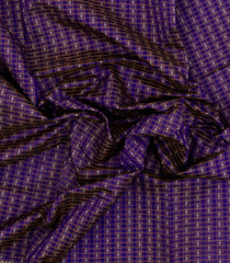 Violet Handloom Silk Cotton Saree With Checks-SC4350