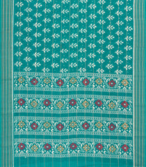 Aquamarine Printed Synthetic Dola Silk Saree With Zari Border-BL5059