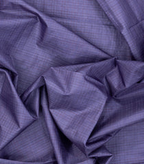 Lavender Woven Tussar Silk Saree With Checks-TU3336