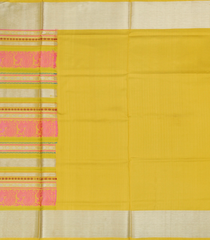 Lime Yellow Handloom Chirala Soft Silk Saree With Annam Motifs-Yellow