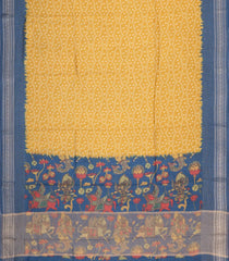 Sandal Pink Printed Tussar Silk Saree With Floral Motifs-TU3681