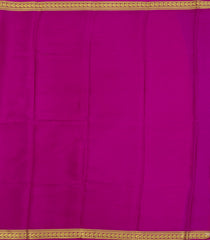 Dark Maroon Woven Mysore Silk Saree With Contrast Border-MS3409