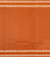 Cardamom Green Handloom Kanchi Cotton Saree With Contrast Silk Border-KC1799