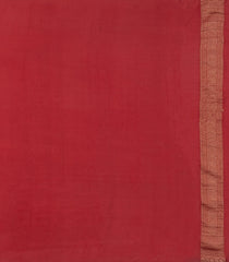 Navy Blue Woven Mysore Silk Saree With Floral Motifs & Contrast Border-MS3268