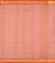 Orange Handloom Silk Cotton Saree With Buttas & Zari Border-SC4812