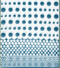 White Woven Art Linen Saree With Printed Polka Dots-BL3716