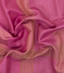 BubbleGum Pink Handloom Soft Silk Saree With Abstract Stripes-SO4630